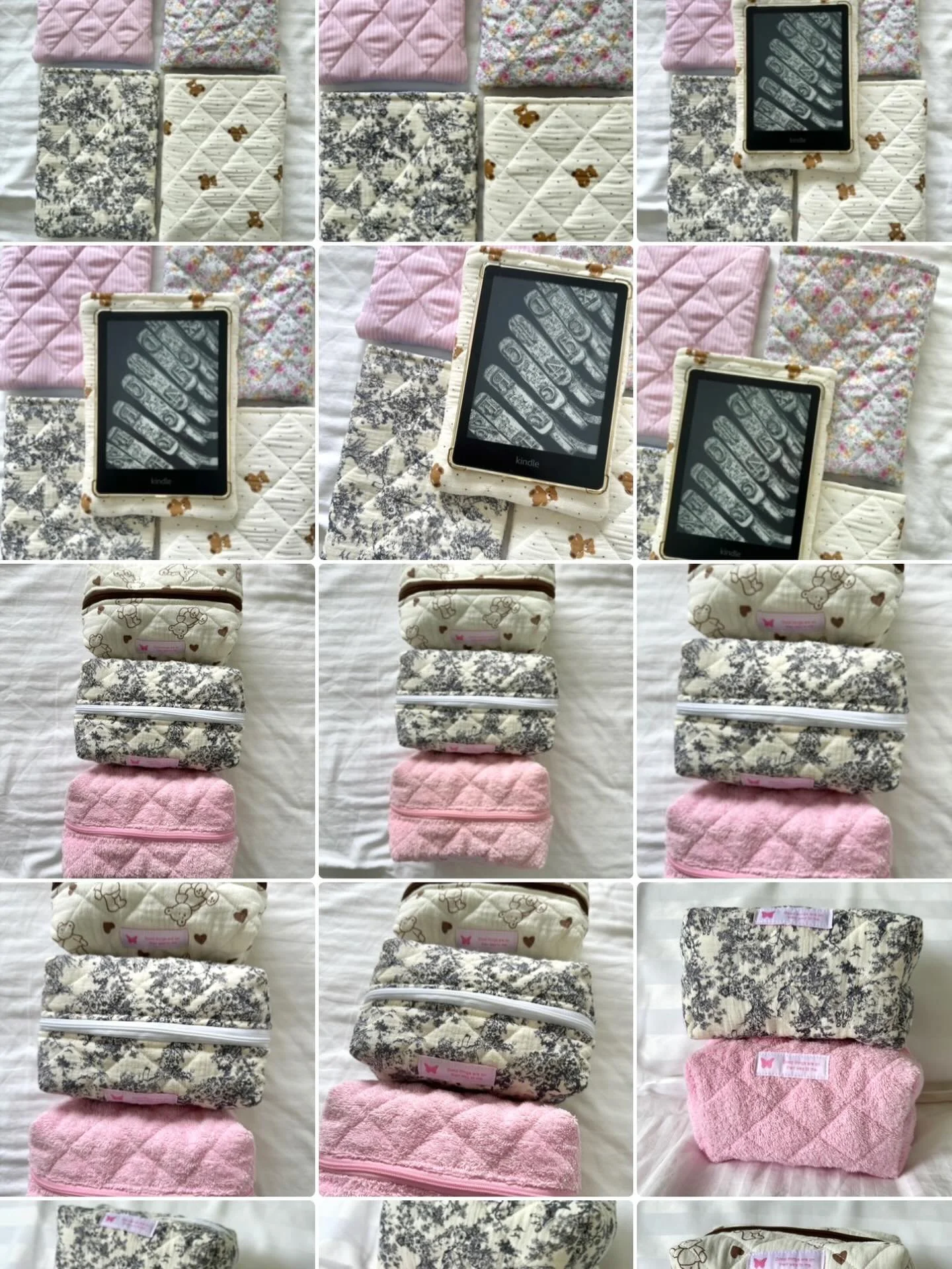 New things coming on Friday at 10am PST.. 🌷🍓
#makeupbags #kindlesleeve #quiltedbags #handmadewithlove❤️