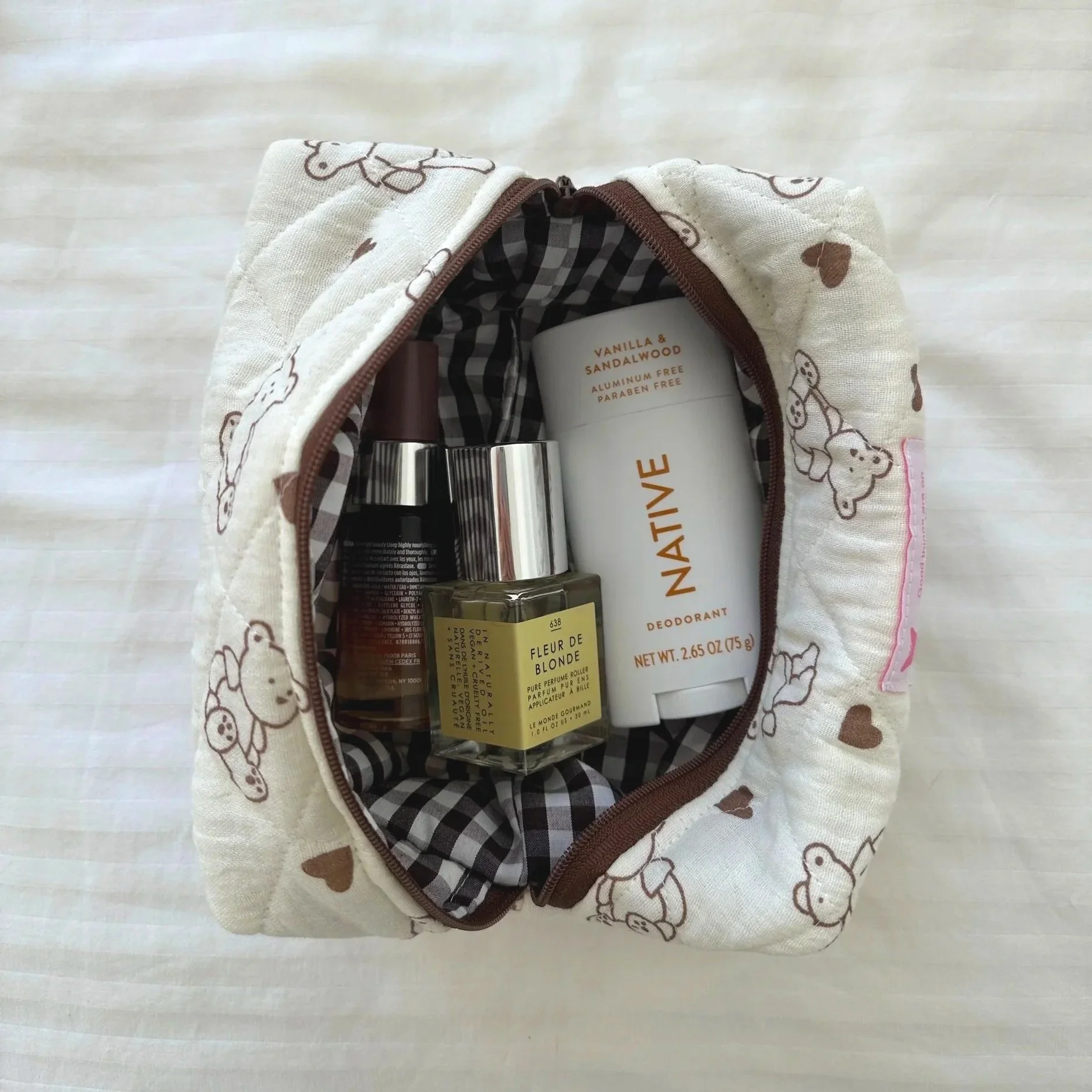 *NEW* Mocha Teddy Makeup Bag