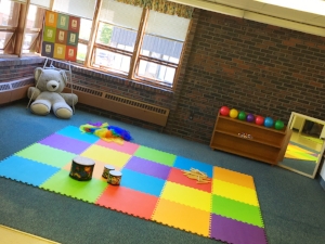 our bright classroom is ready for play!