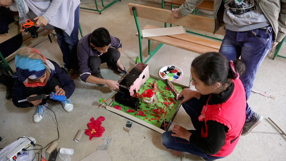 Quickly, the scenes turned to carnage. By the end, we had run out of red paint. 