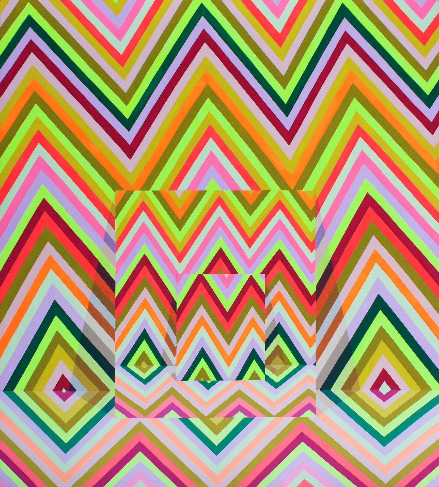Multiverse I 2017 Gouache on paper 25" x 22.5"