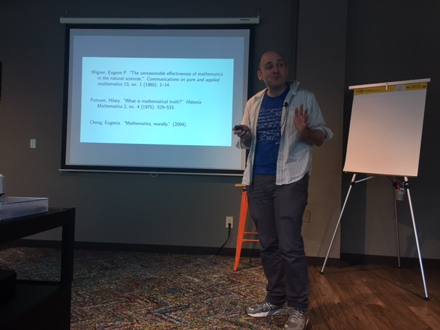 Jim Fowler presenting "The Truth, Proof and Creativity Behind Mathematics"