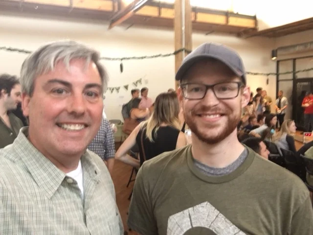 Cory Oakley, CSCA Co-President and I at last night's Pinewood Derby 2017.