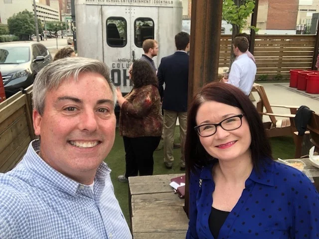 Jynx Gresser, AMA Columbus Social Media and Email Marketing Coordinator at last night's event.