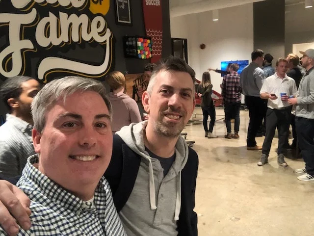 Jay Schmidt of Civitas and I at last night Hoopy Hour.