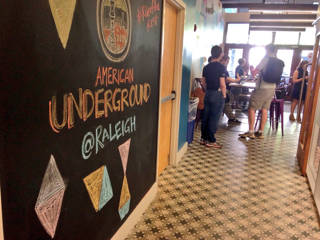 The American Underground entrepreneur campus in Raleigh, NC. 