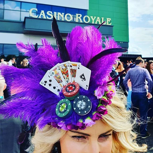 Yesterday I experienced my very first Secret Cinema and it was FABULOUS! 💜 We completed Operation Wildcard and had a martini or two 🍸 and OF COURSE I made a new headpiece! Showcasing my rather extravagant Poker Face headpiece &hearts;️&spades;️&dia