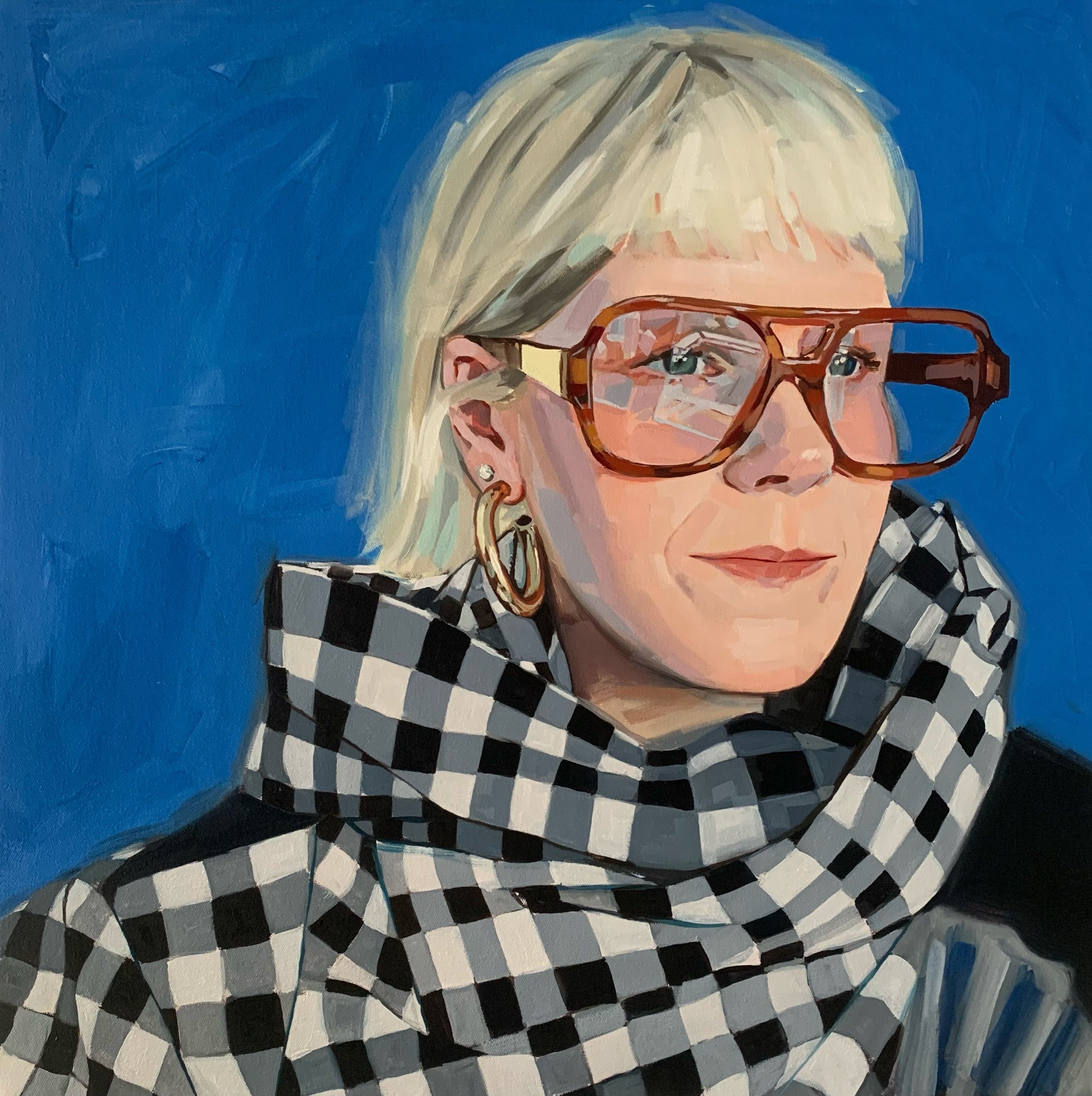 A Portrait of Lizzie NFS - pre selected for the Royal Society of Portrait Painters annual show 2022