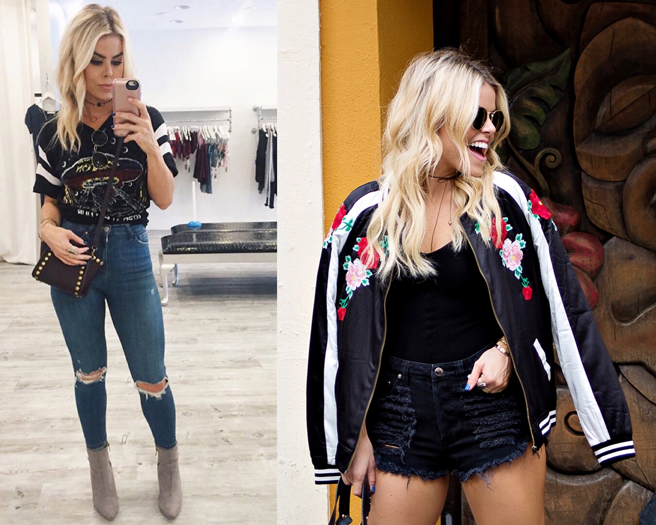 CHOKERS + GRAPHIC T'S | BOMBERS + SATIN + EMBELLISHMENTS