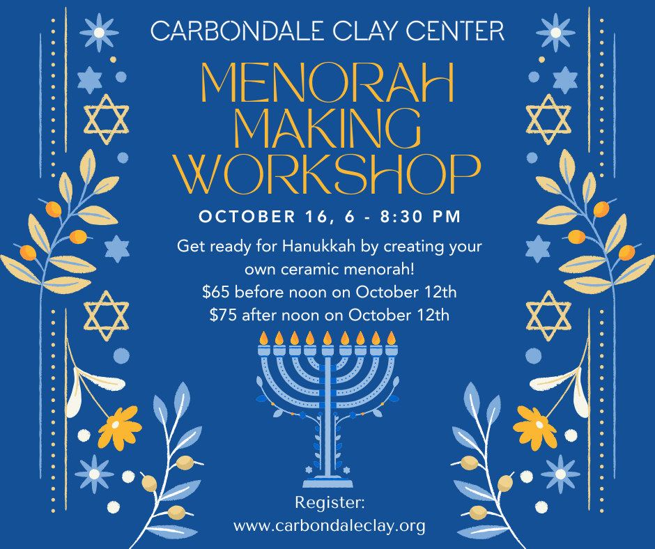 Blue and Yellow Folksy Floral Illustrative Hanukkah Online Invitation Facebook Post.png