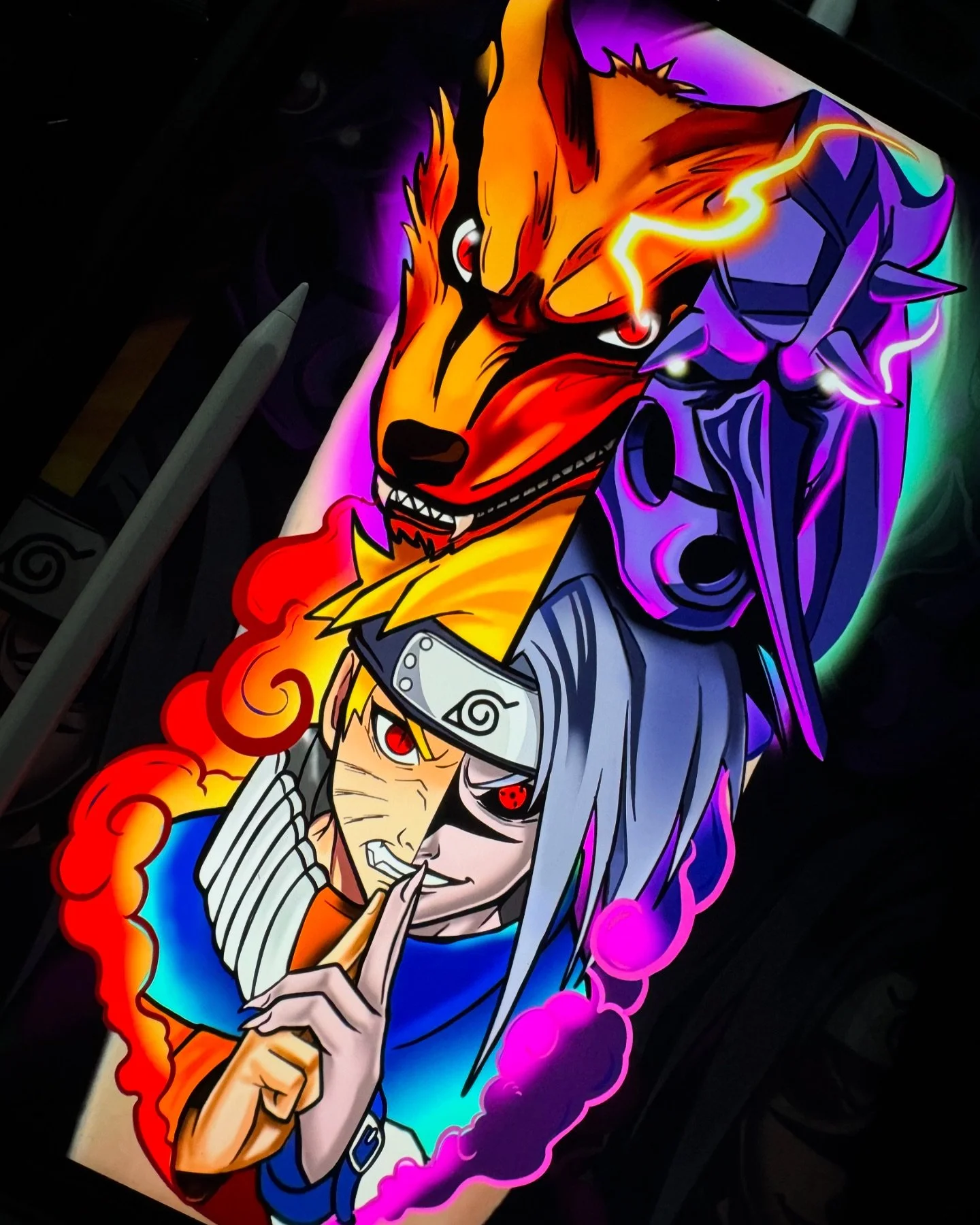 Naruto design available! 🍥 Email alcerro54@gmail.com to book! #animetattoo #animetattooartist #dallastattooartist #narutotattoos #waxahachietexas