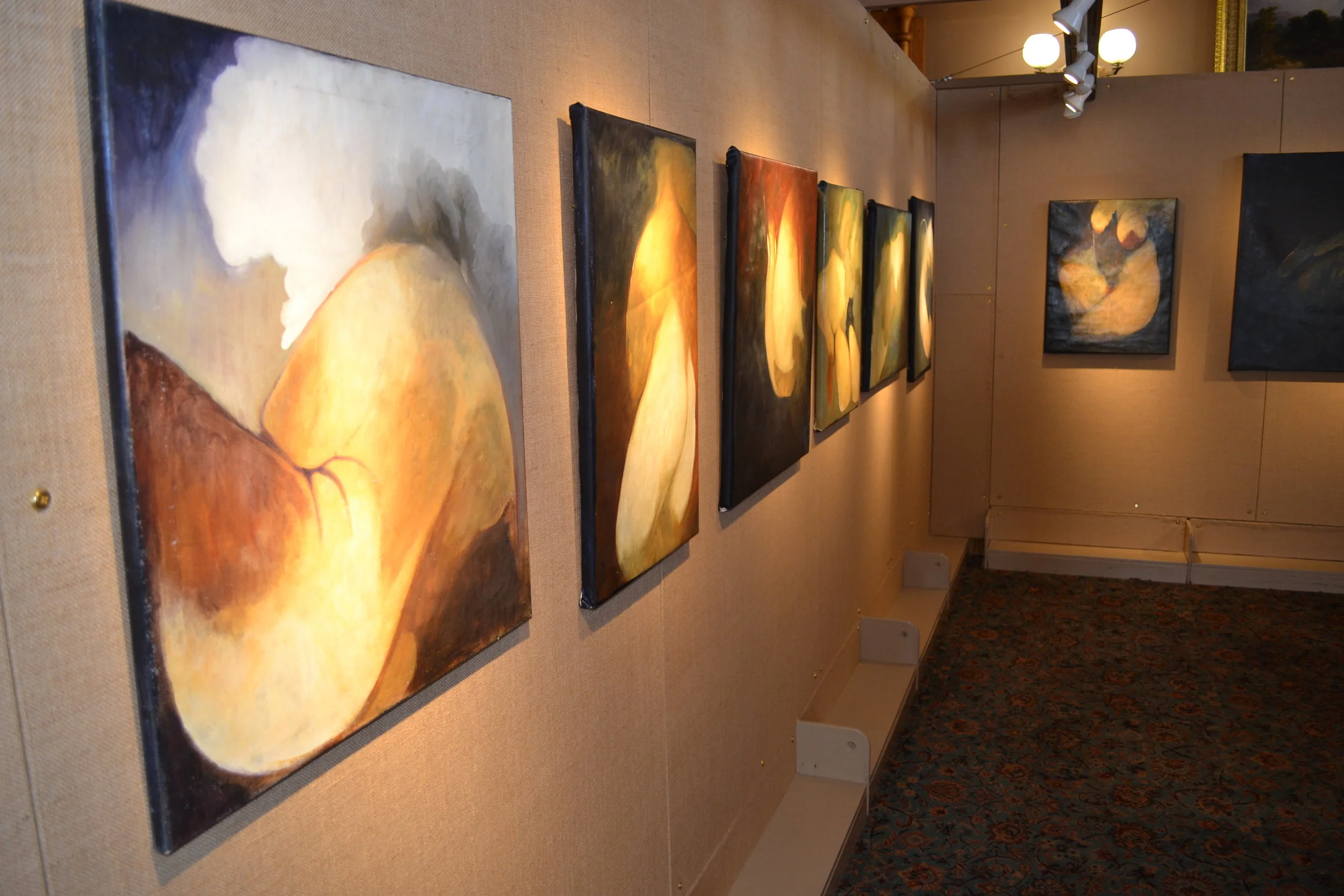 Artist Alexis Kyriak will discuss her work, which is currently on display in the Athenaeum Hall Gallery. Alexis was born in New York in 1950. She began studying art in 1976 at the Fashion Institute of Technology, the Art Student’s League, the Brooklyn Museum School, and many others. She came to Vermont in 1991. Her work has been shown at the Studio Palace Arts, Helen Day in Stow, and Artful Things in Lebanon, NH. “The deep need to paint is intimating something that would greatly fulfill my journey. I question why and what, and how.”