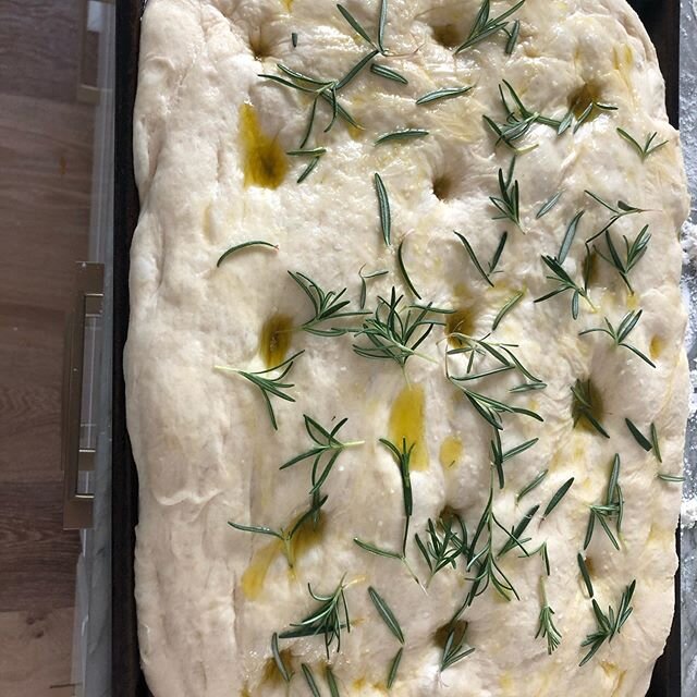 #stresscooking focaccia it&rsquo;s been years.