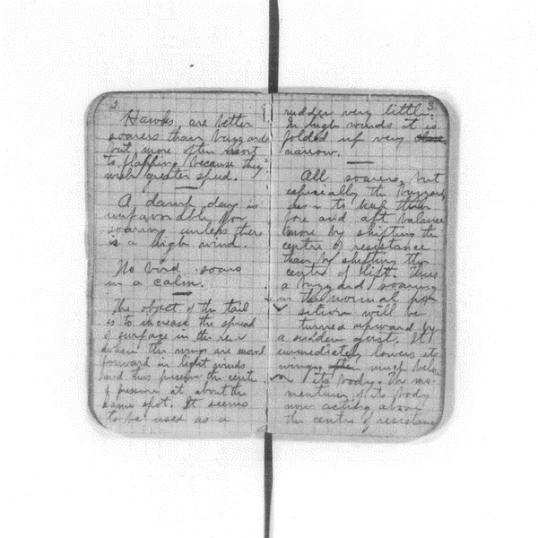 Wilbur Wright's Notebook 1900-01, pg 2