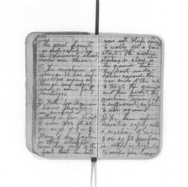 Wilbur Wright's Notebook 1900-01, pg 15