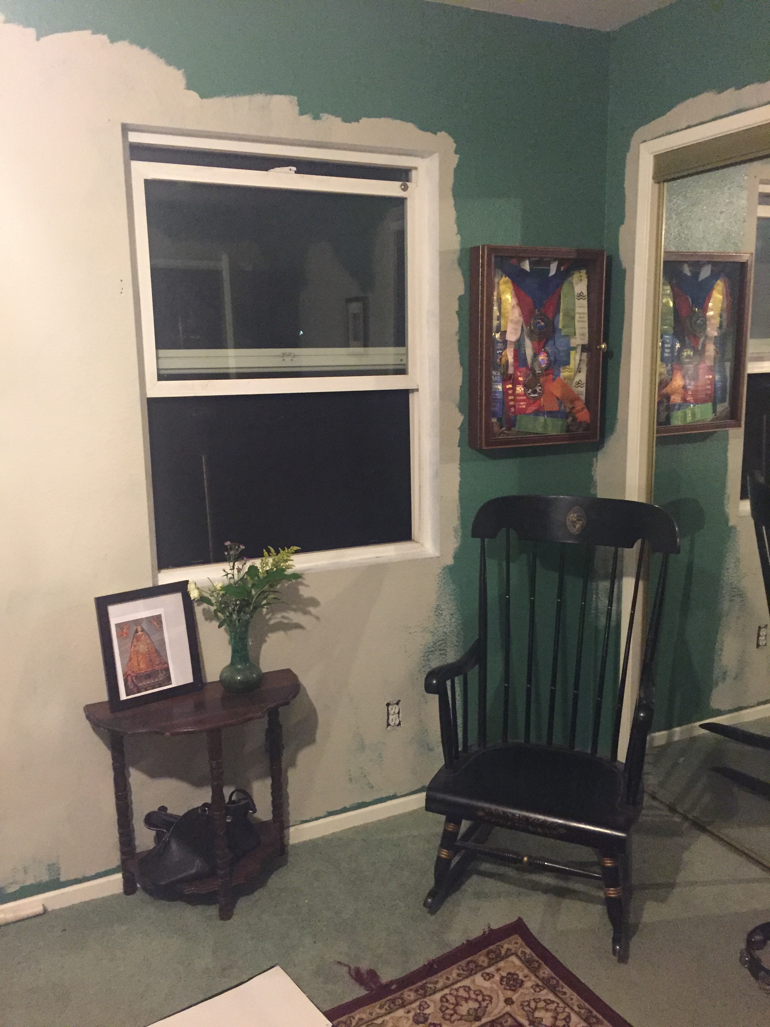 It's totally premature to put the furniture back, but sometimes you need to feel like there's an improvement.