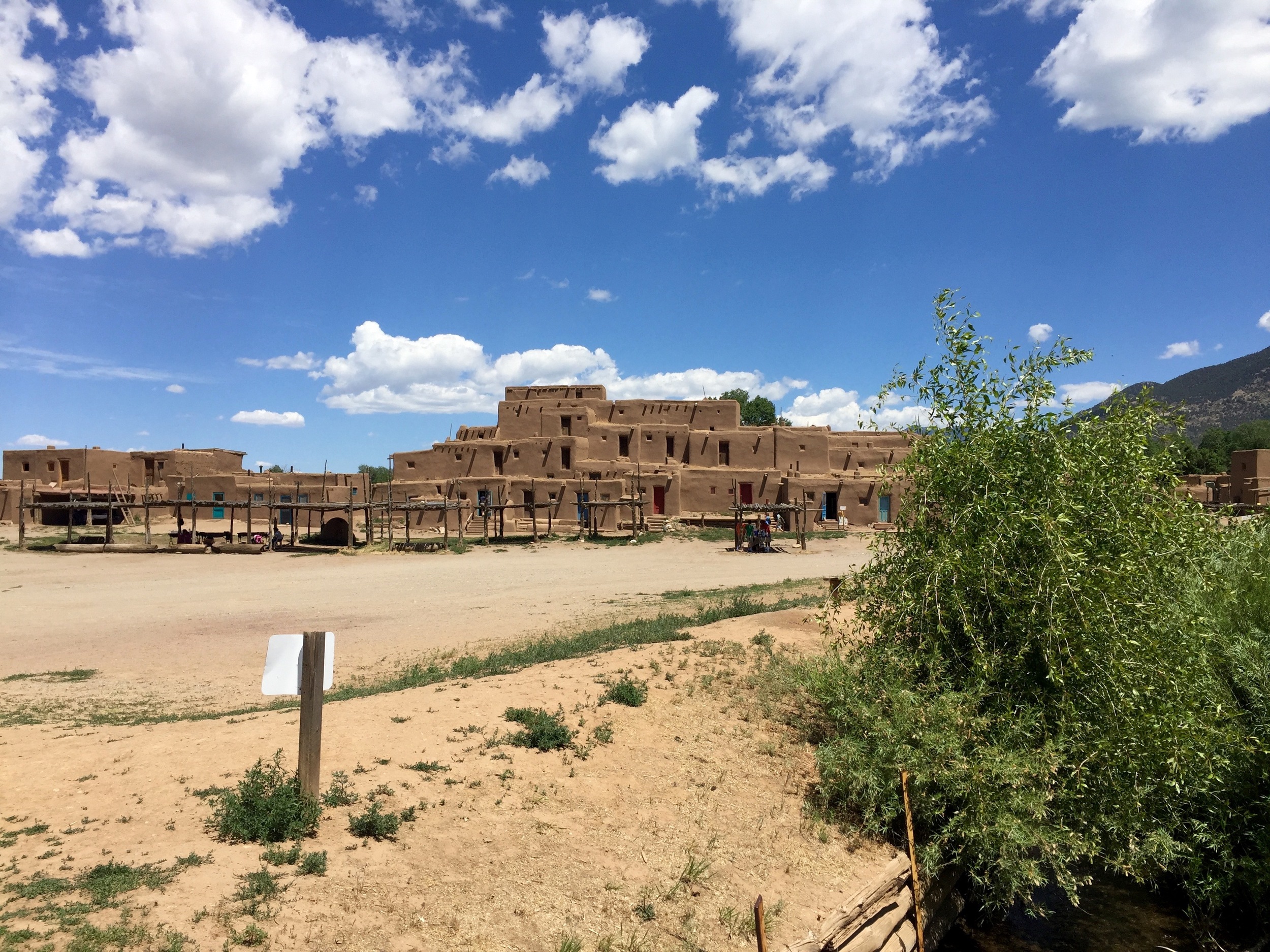 Large complex of Taos Pueblo