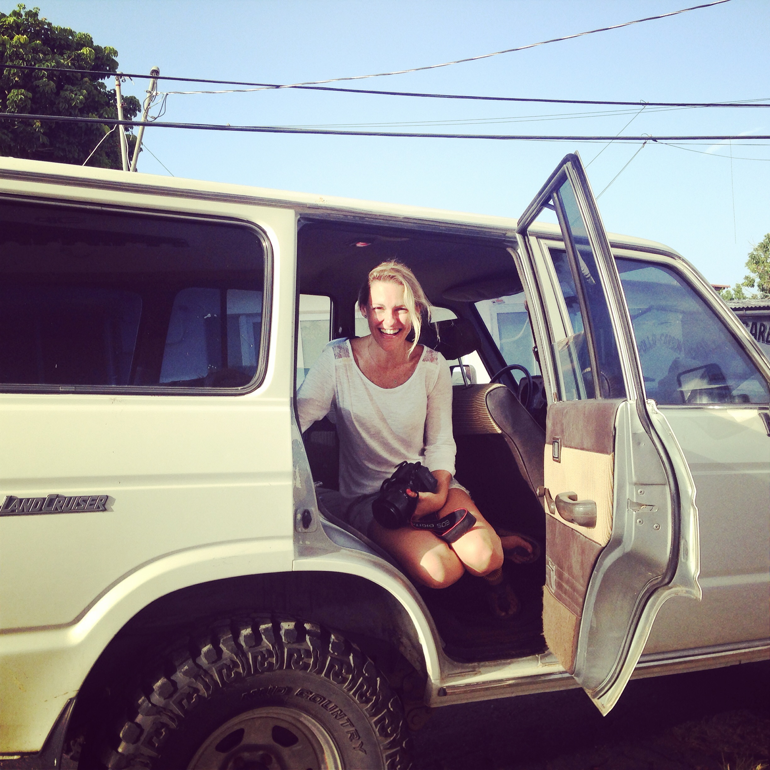 Patricia on the road.