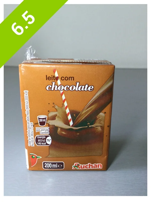 Auchan Leite Com Chocolate