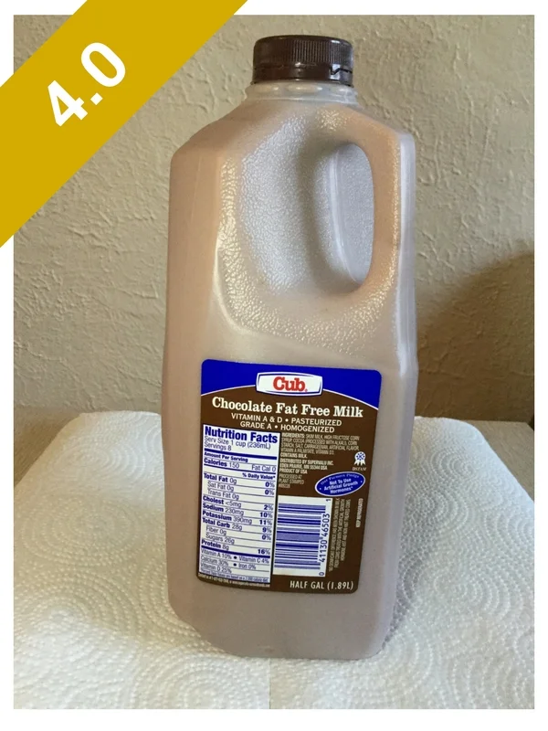 Cub Chocolate Fat Free Milk