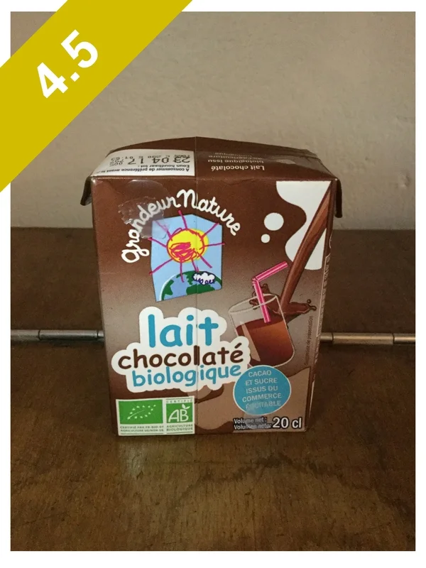 Grandeur Nature Lait Chocolaté Biologique