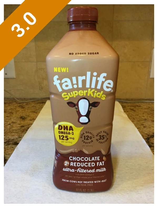 Fairlife SuperKids DHA Omega-3 Chocolate 2% Reduced Fat Ultra-Filtered Milk