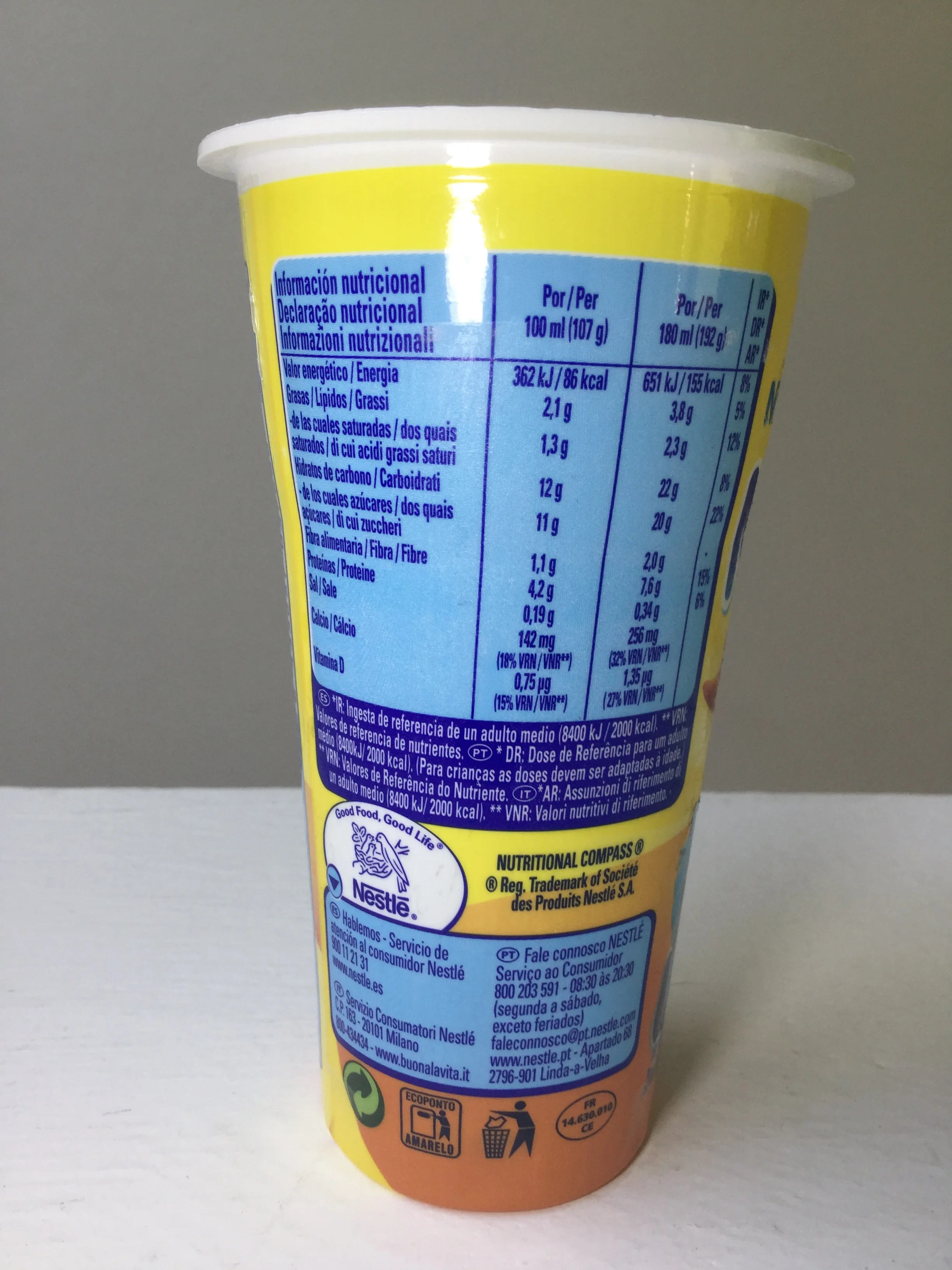 Nesquik chocolate milk nutrition facts