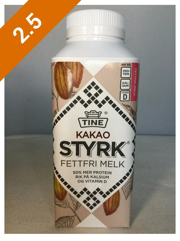 Tine Styrk Fettfri Melk Kakao 50% More Protein