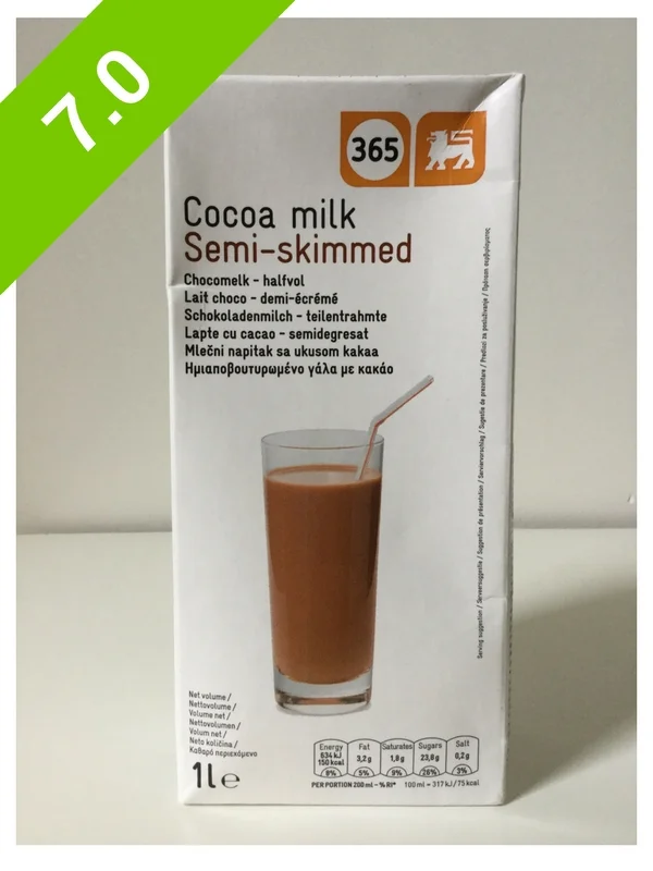 Delhaize 365 Semi-Skimmed Cocoa Milk