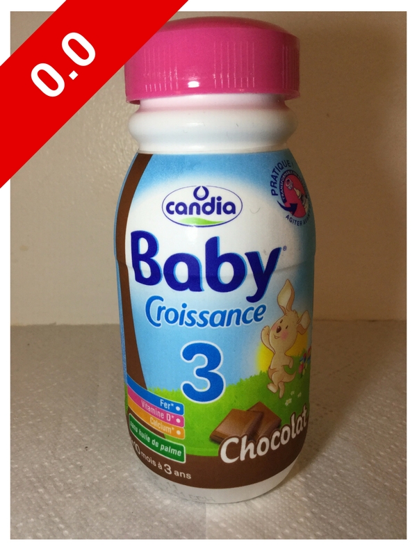 CANDIA Baby Croissance Lait 3ème âge Chocolat - 6x25 cl - De 10