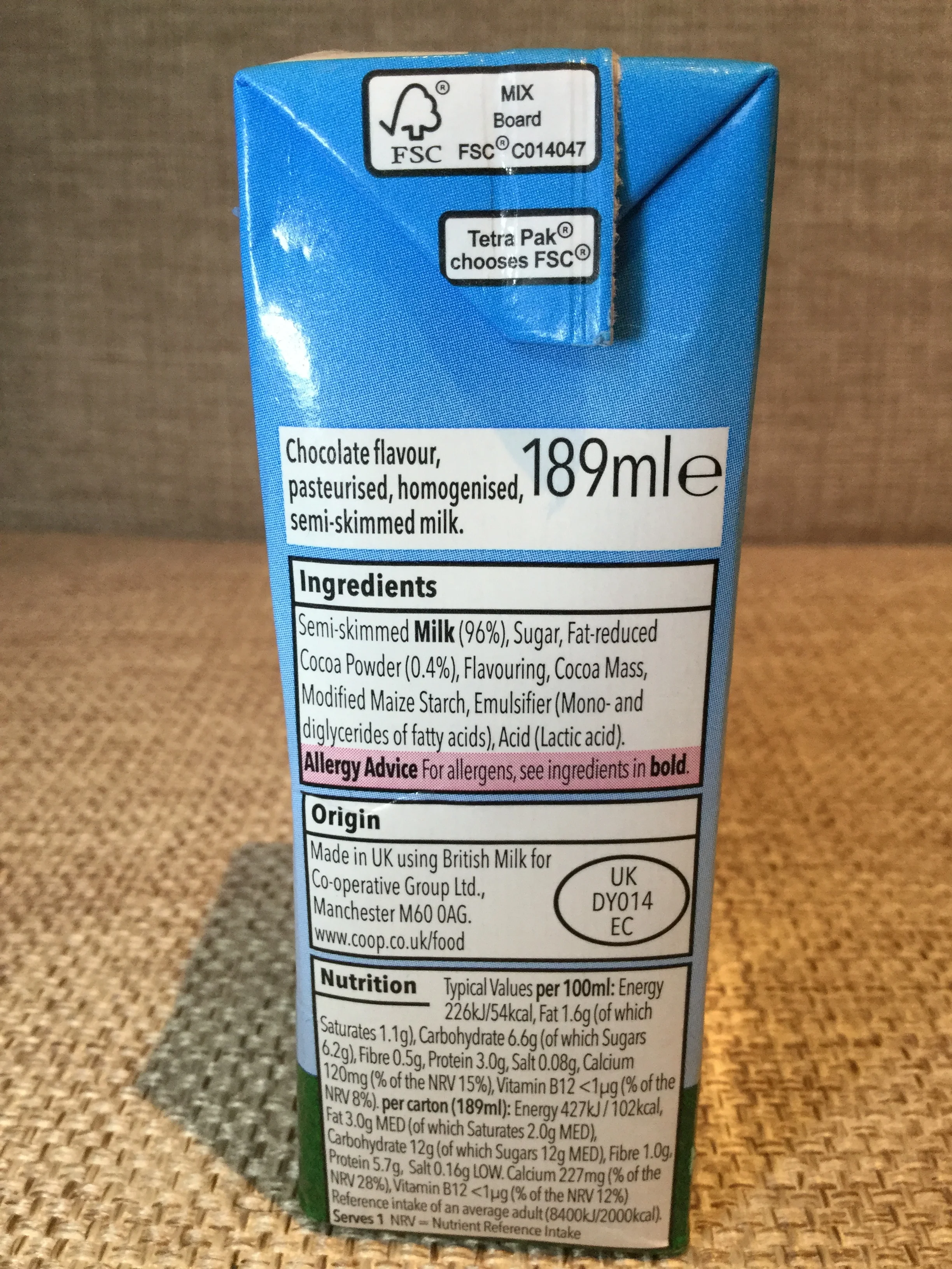 Coop Chocolate Milk (189mL) — Chocolate Milk Reviews