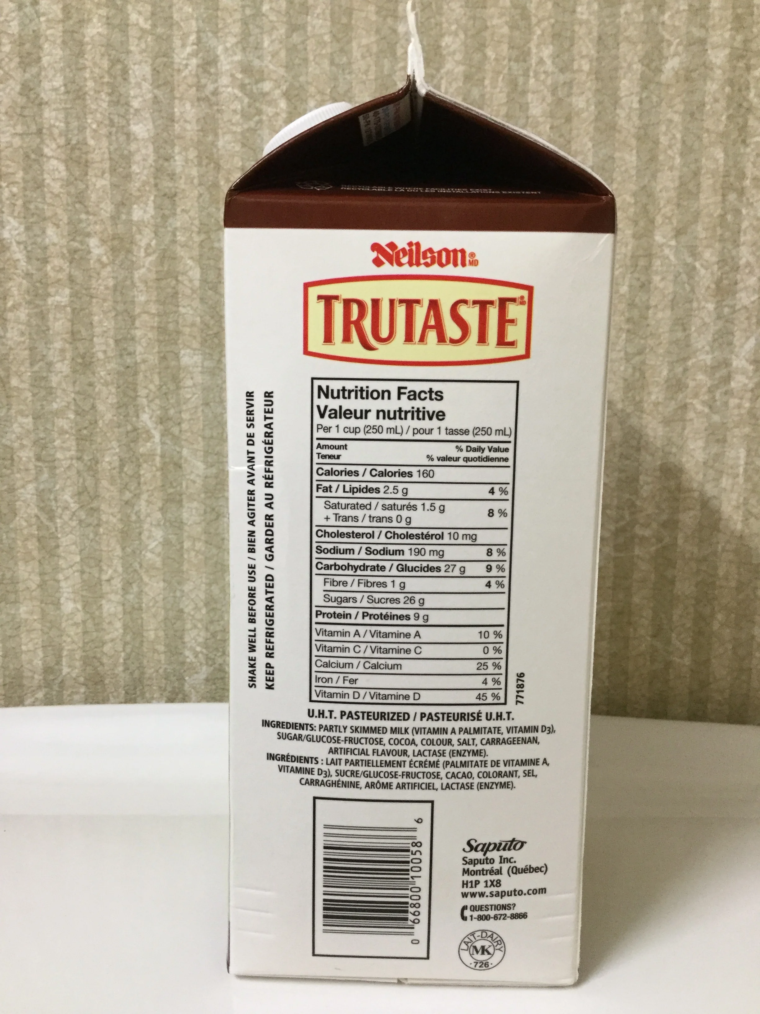 Neilson Trutaste Lactose Free Chocolate Milk — Chocolate Milk Reviews