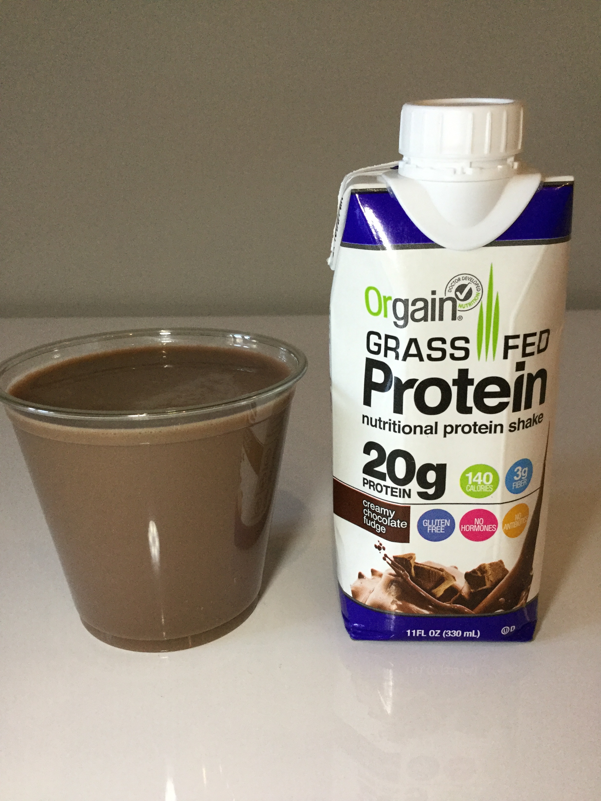 Orgain Grass Fed Clean Protein Shake, Creamy Chocolate Fudge
