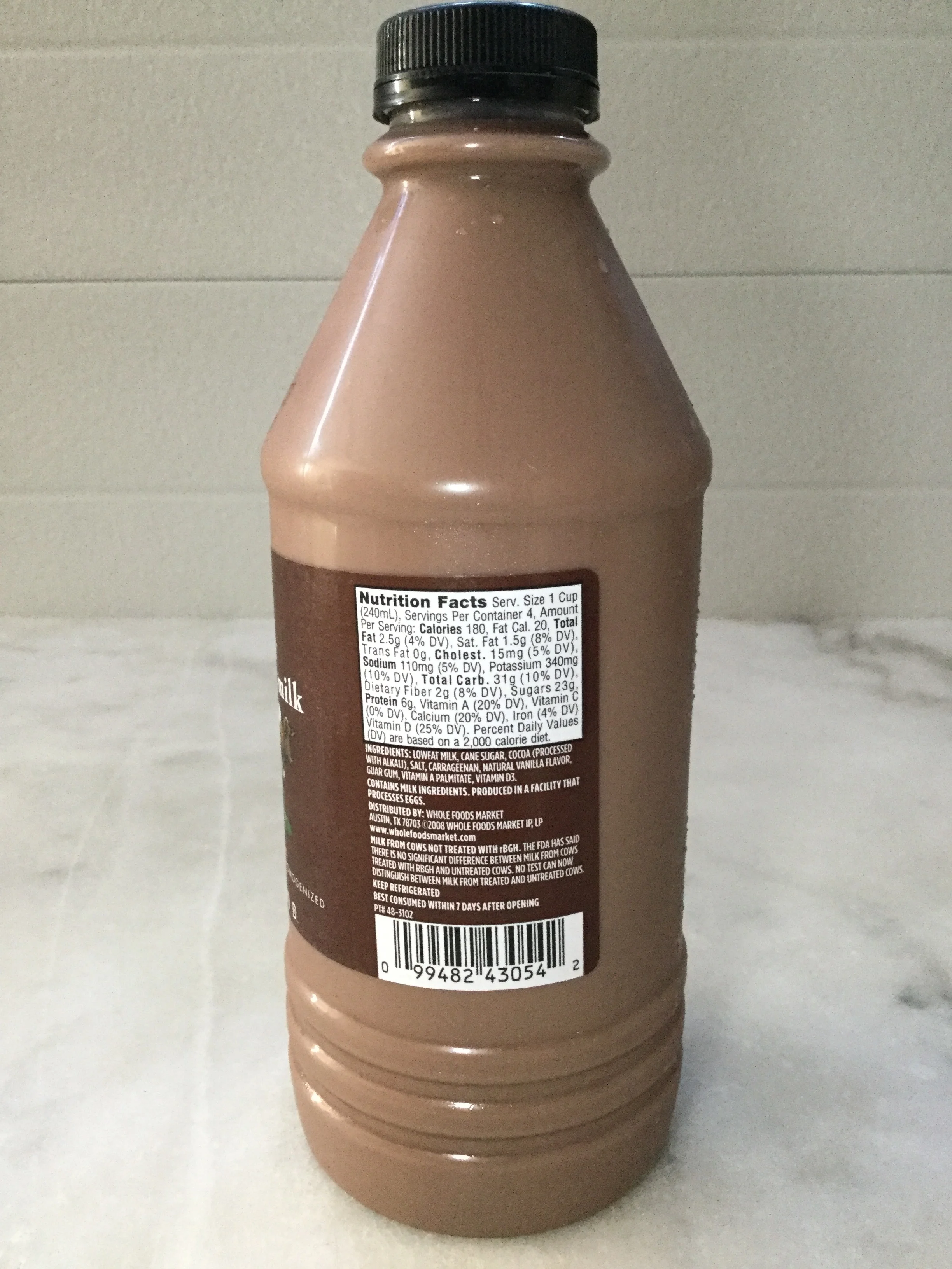 Whole Foods 365 Lowfat Chocolate Milk — Chocolate Milk Reviews