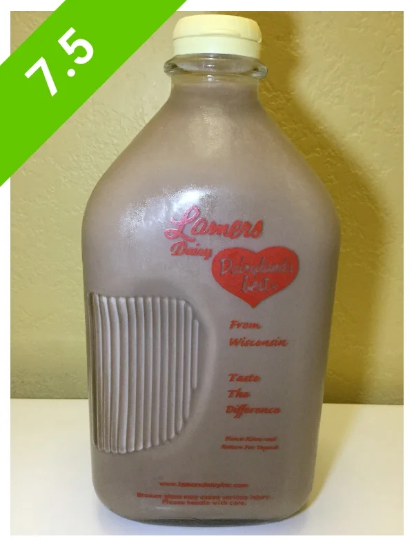 Lamers Dairy Lowfat Chocolate Milk (glass)