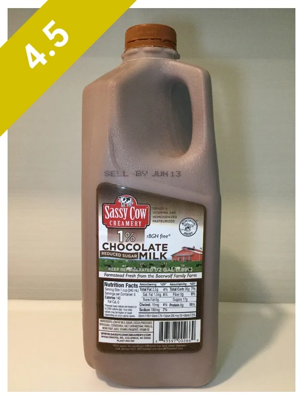 Sassy Cow Creamery Reduced Sugar Lowfat Chocolate Milk