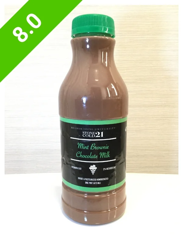 BYU Creamery Mint Brownie Chocolate Milk