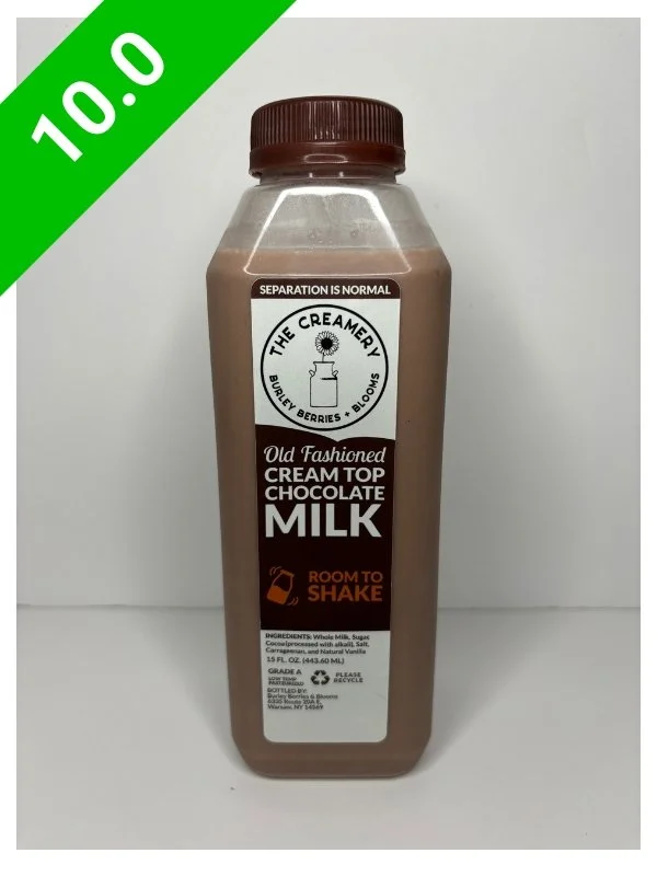 The Creamery at Burley Berries & Blooms Chocolate Milk — Chocolate