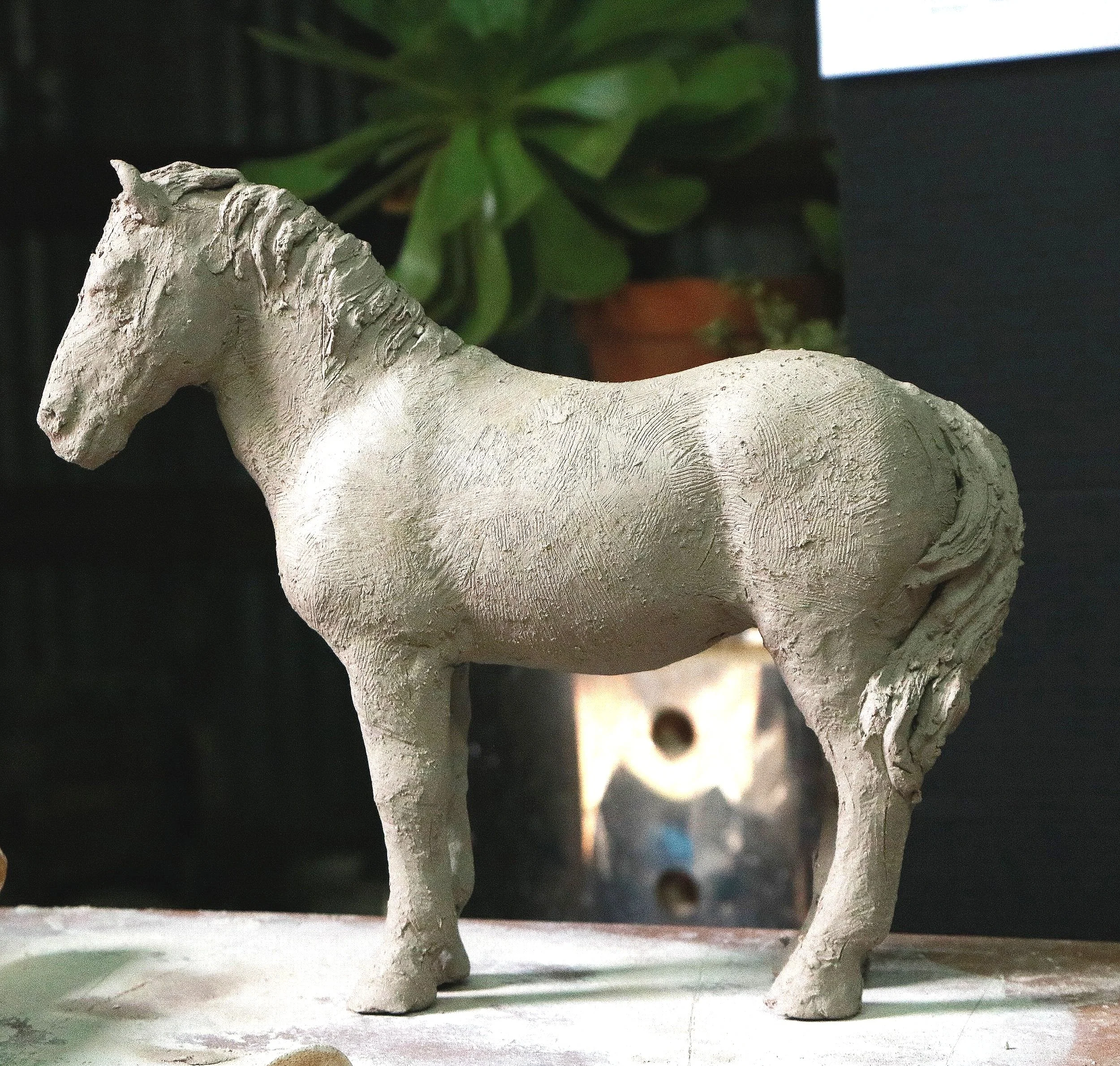 Sketching the Horse in Clay