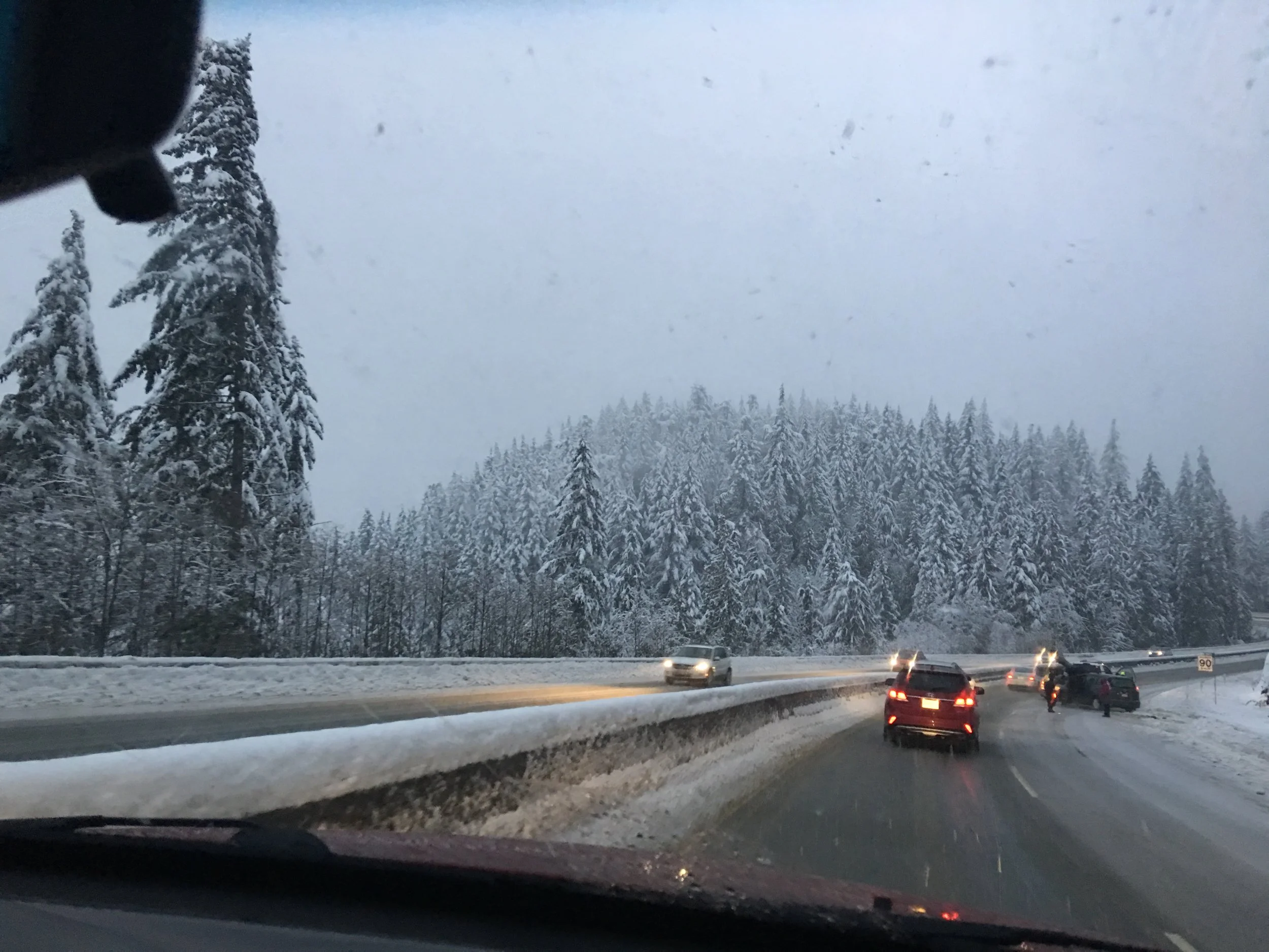 Driving on the right side of the road is slowly getting less unnerving