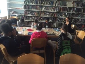 The Humanity Club, finishing their meeting with meditation