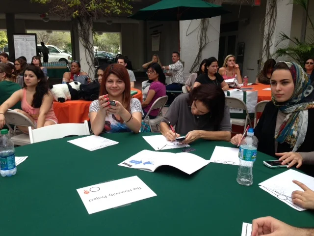 A few members of our University of Miami I Care design team.
