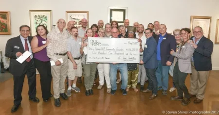 At the Our Fund 2017 Spring check presentation, New River Fine Art Gallery