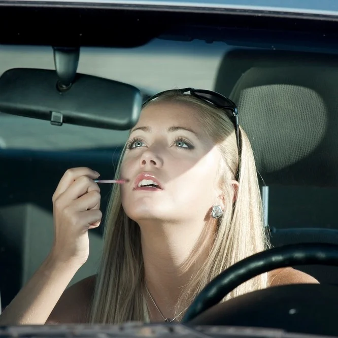 The daughter? Or the mother? Parents greatly influence their teenager’s driving habits.