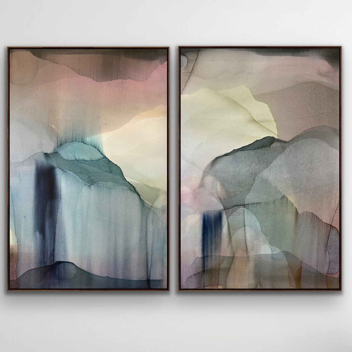 SOLD- Driving deserts diptych