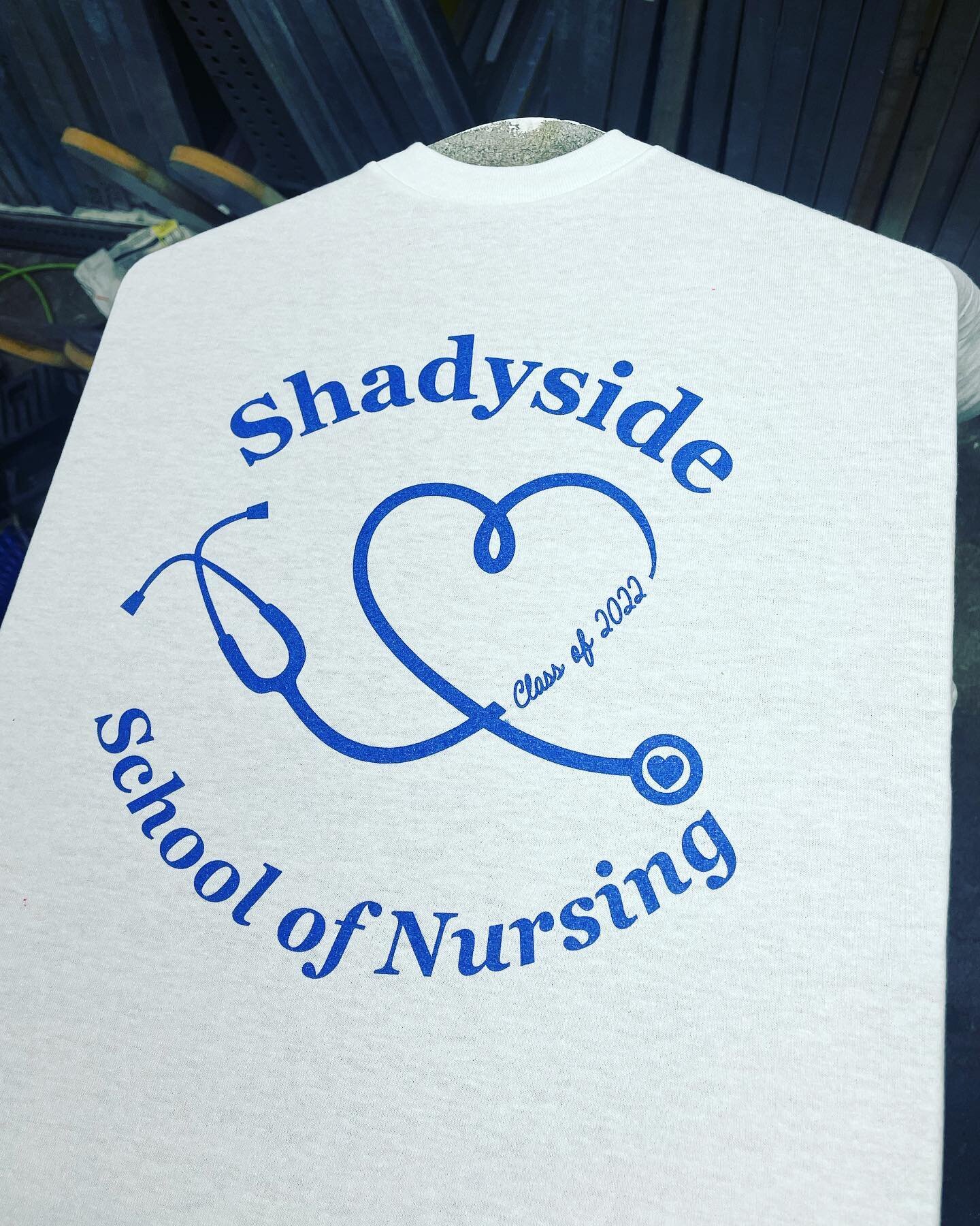 Congratulations to my wife and all of the graduating nurses this spring! 💪🏼💪🏼 
#pittsburgh #screenprinting #nurse #customshirts