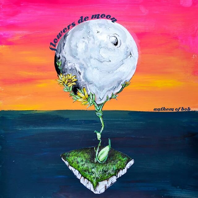 This is the BOMB AF single art that Sarah Ross illustrated for the upcoming &quot;Anthem of Bob&rdquo; single (Friday 5/22 release!!!). She and Lauren Ramer did an awesome job capturing the vibe and imagery of flowers de moon and this song. &nbsp;I&r