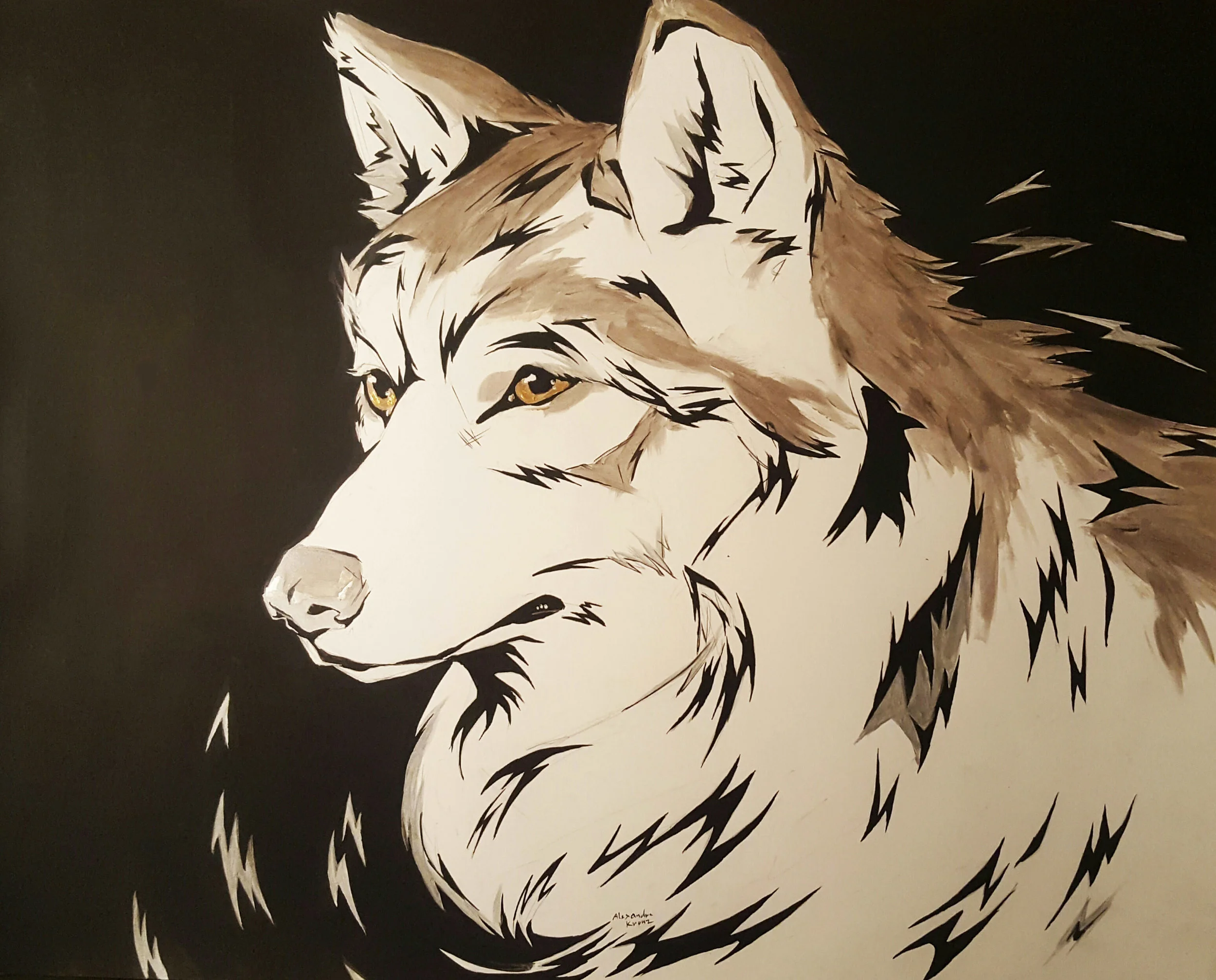 acrylic on bristol paper