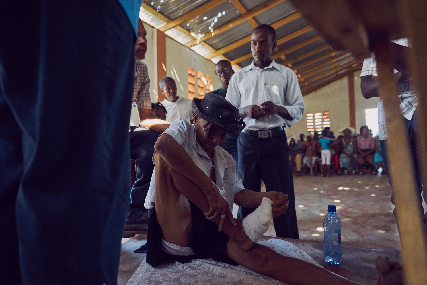 After applying a fresh bandage to the wound, one of the ATR team members took her directly to a hospital where she could get immediate attention.
