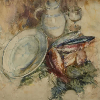 Frances Hodgkins - Still Life with Fish